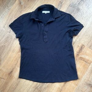 Orlebar Brown Navy Polo Collar Shirt